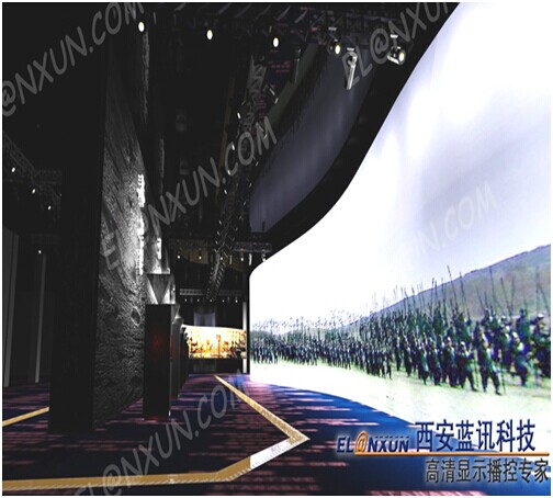 曲江新区展览馆液晶广告机项目
